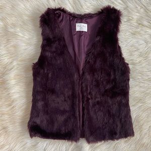 Violet Faux Fur Vest
